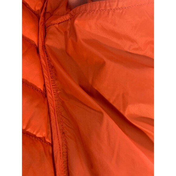 Bernardo Goose Down Puffer Vest Size M Gray Orange Zip Pockets Full Zip - Picture 9 of 10